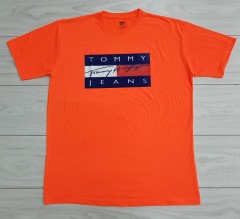 TOMMY - HILFIGER Mens T-Shirt (ORANGE) (XL)