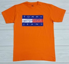 TOMMY - HILFIGER Mens T-Shirt (ORANGE) (M - XL - XXL)