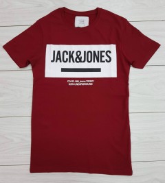 JACK JONES Mens T-Shirt (MAROON) (S - M - L - XL )