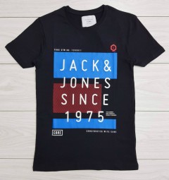 JACK JONES Mens T-Shirt (BLACK) (S - M)