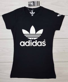 ADIDAS Ladies T-Shirt (BLACK) (S - M - L - XL)