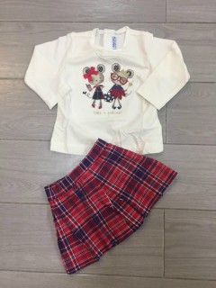 PM Girls Long Sleeved Shirt And Skirt (PM) (3 to 24 Months)