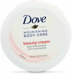 DOVE Dove Nourishing Body Care Beauty Cream 75ml Each Moisturiser Non Greasy (mos)