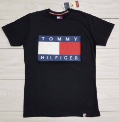 TOMMY - HILFIGER Mens T-Shirt (BLACK) (S - M - L - XL )