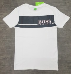 HUGO BOSS Mens T-Shirt (WHITE) (S - M - L - XL )