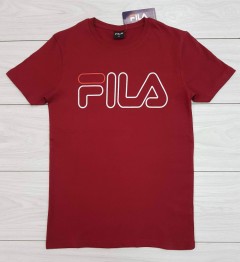 FILA Mens T-Shirt (MAROON) (S - M - L - XL )