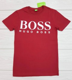HUGO BOSS Mens T-Shirt (MAROON) (S - M - L - XL )