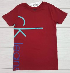 CALVIN KLEIN Mens T-Shirt (MAROON) (S - M - L - XL )