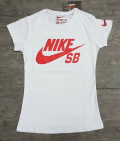 NIKE Ladies T-Shirt (WHITE) (S - M - L - XL)