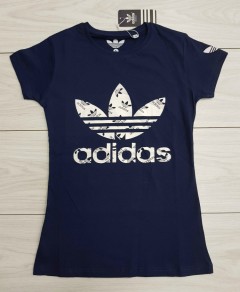 ADIDAS Ladies T-Shirt (NAVY) (S - M - L - XL)
