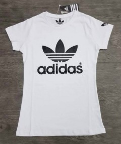 ADIDAS Ladies T-Shirt (WHITE) (S - M - L - XL)