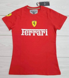 FERRARI Ladies T-Shirt (RED) (S - M - L - XL)