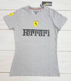 FERRARI Ladies T-Shirt (GRAY) (S - M - L - XL)