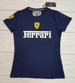 FERRARI Ladies T-Shirt (NAVY) (S - M - L - XL)