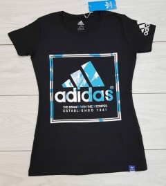ADIDAS Ladies T-Shirt (BLACK) (S - M - XL)