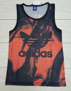 ADIDAS Mens Top (BLACK - RED) (MD) (M - L - XL - XXL)