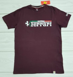 FERRARI Mens T-Shirt (MAROON) (S - M - L - XL )