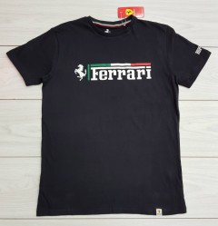 FERRARI Mens T-Shirt (BLACK) (S - M - L - XL ) 