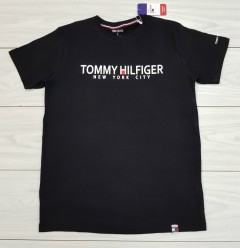 TOMMY - HILFIGER Mens T-Shirt (BLACK) (S - M - L - XL )