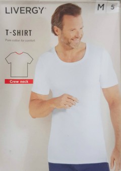 LIVERGY Mens T-Shirt (WHITE) (M - L - XL )
