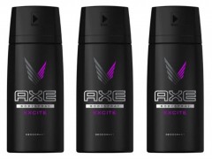 AXE 3pcs Axe Bodyspray for Men EXCITE (MOS)
