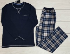 LIVERGY Mens Pyjama Set (NAVY) (XL)
