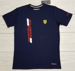 FERRARI Mens T-Shirt (NAVY) (S - M - L - XL )