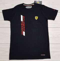 FERRARI Mens T-Shirt (BLACK) (S - M - L - XL )