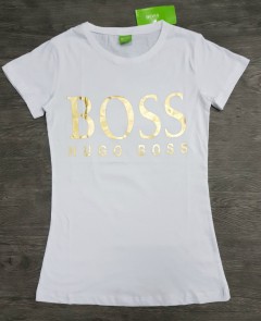 HUGO BOSS Ladies T-Shirt (WHITE) (S - M - L - XL)