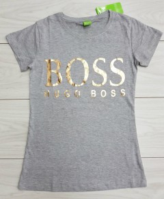 HUGO BOSS  Ladies T-Shirt (GRAY) (S - M - L - XL)