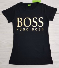 HUGO BOSS  Ladies T-Shirt (BLACK) (S - M - L - XL)