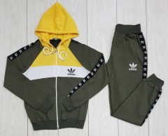 ADIDAS Ladies Turkey Hoody Set (GREEN - YELLOW) (S - M - L - XL)