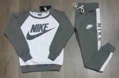 NIKE Ladies Turkey Full Sleeved Shirt And Pants (GRAY - WHITE) (S - M - L - XL)