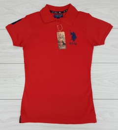 U.S. POLO ASSN  Ladies T-Shirt (RED) (S - M - L - XL)