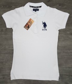 U.S. POLO ASSN Ladies T-Shirt (WHITE) (S - M - L - XL)