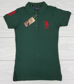 U.S. POLO ASSN Ladies T-Shirt (GREEN) (S - M - L - XL)