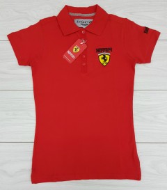 FERRARI Ladies T-Shirt (RED) (S - M - L - XL)