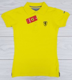 FERRARI Ladies T-Shirt (YELLOW) (S - M - L - XL)