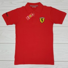 FERRARI Mens Polo Shirt (RED) (S - M - L - XL)