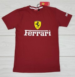 FERRARI Mens T-Shirt (MAROON) (S - M - L - XL)