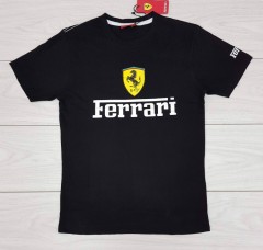 FERRARI Mens T-Shirt (BLACK) (S - M - L - XL)