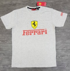 FERRARI Mens T-Shirt (GRAY) (S - M - L - XL)