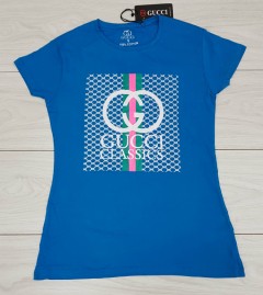GUCCI Ladies T-Shirt (BLUE) (S - M - L - XL)