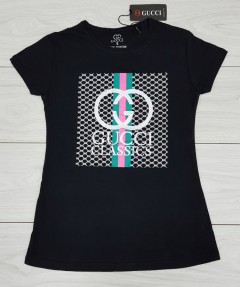 GUCCI Ladies T-Shirt (BLACK) (S - M - L - XL)