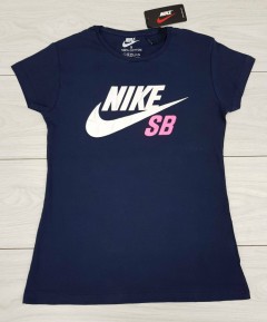 NIKE Ladies T-Shirt (NAVY) (S - M - L - XL)