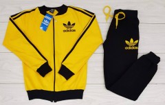 ADIDAS Mens Turkey 2 Pcs Sweatshirt + Pant (YELLOW - BLACK) (S - M - L - XL )