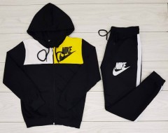 NIKE Ladies Turkey 2 Pcs Sweatshirt + Pant (BLACK) (M - L - XL )