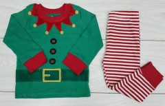 Boys 2 Pcs Set (GREEN - RED) (FM) (1 to 8 Years)