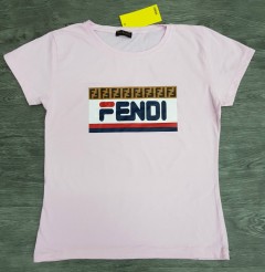 FENDI Ladies Turkey T-Shirt (PURPLE) (L - XL)