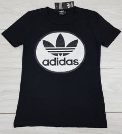 ADIDAS Ladies T-Shirt (BLACK) (S)